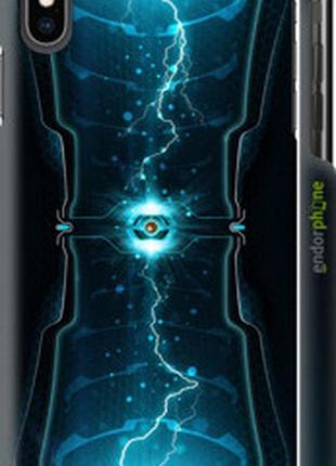 Чехол на iphone xs max молнии в цилиндре "120m-1557-2448"