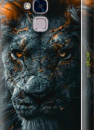 Чехол на huawei honor 5c пламенный лев "6153m-356-2448"