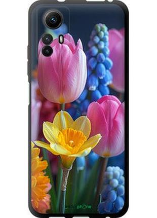 Чехол на xiaomi redmi note 12s весенние цветы "6058b-3065-2448"
