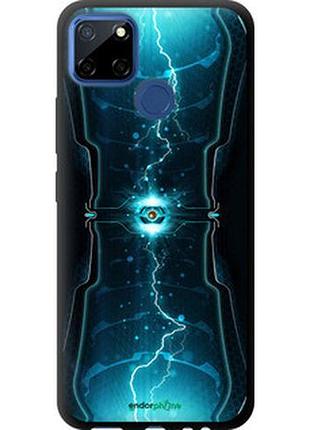Чехол на realme 7i молнии в цилиндре "120b-2486-2448"