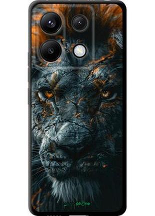 Чехол на xiaomi poco x6 пламенный лев "6153b-3678-2448"