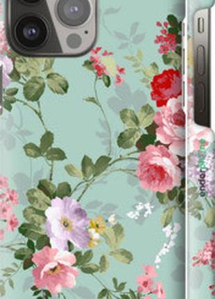 Чехол на iphone 13 pro max цветочные обои 2 "862m-2371-2448"