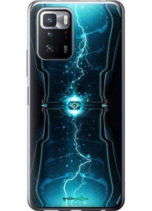Чехол на xiaomi redmi note 10 pro 5g молнии в цилиндре "120u-3333-2448"