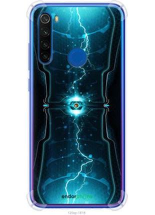 Чехол на xiaomi redmi note 8t молнии в цилиндре "120sp-1818-2448"