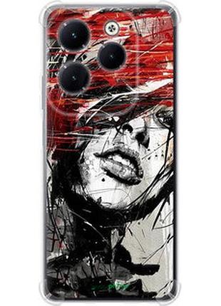 Чехол на infinix hot 40 pro лицо девушки "1162sp-3736-2448"