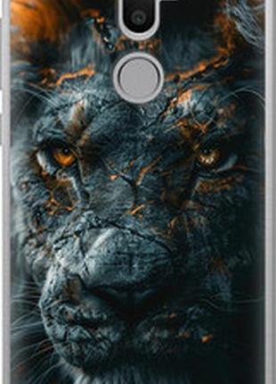 Чехол на xiaomi mi 5s plus пламенный лев "6153u-396-2448"