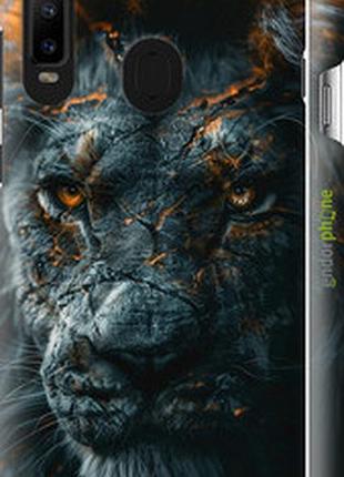 Чехол на samsung galaxy a8s пламенный лев "6153m-1636-2448"
