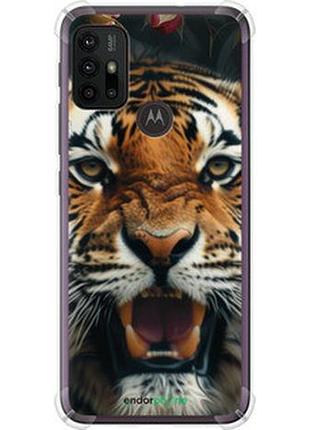 Чехол на motorola moto g30 тигровое величие "6080sp-2320-2448"