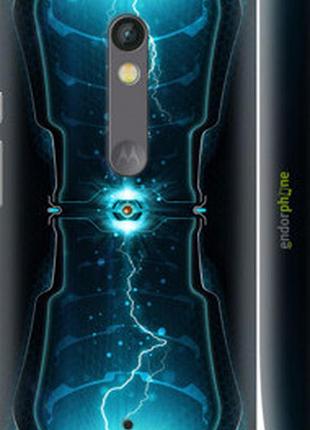 Чехол на motorola moto x play молнии в цилиндре "120m-459-2448"