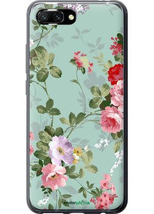 Чехол на huawei honor 10 цветочные обои 2 "862u-1496-2448"