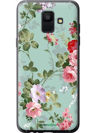 Чехол на samsung galaxy a6 2018 цветочные обои 2 "862u-1480-2448"