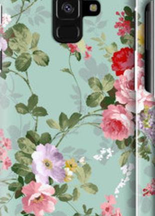 Чехол на samsung galaxy a8 2018 a530f цветочные обои 2 "862m-1344-2448"