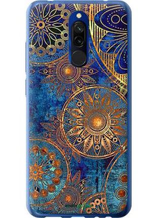 Чехол на xiaomi redmi 8 золотой узор "678u-1806-2448"
