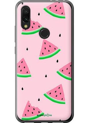 Чехол на xiaomi redmi 7 розовый арбуз "4314u-1669-2448"