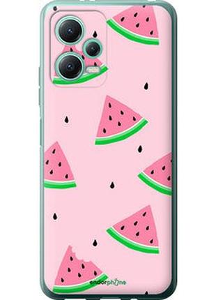 Чехол на xiaomi redmi note 12 5g розовый арбуз "4314u-2934-2448"