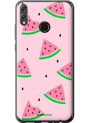 Чехол на huawei honor 8x розовый арбуз "4314t-1596-2448"