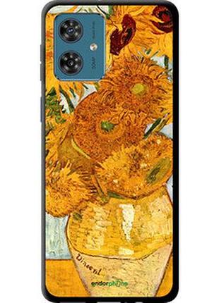 Чехол на motorola moto g54 винсент ван гог. подсолнухи "162b-3339-2448"