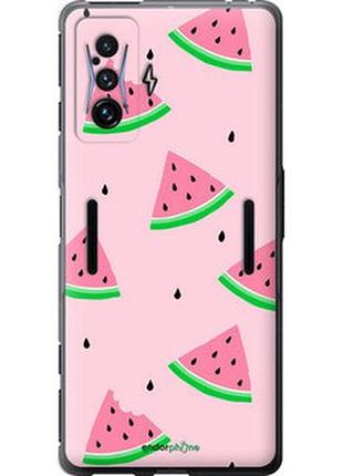 Чехол на xiaomi poco f4 gt розовый арбуз "4314u-2958-2448"