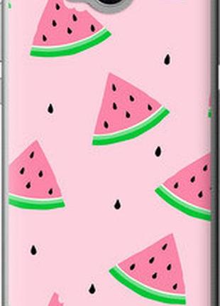 Чехол на huawei y5 2017 розовый арбуз "4314u-992-2448"