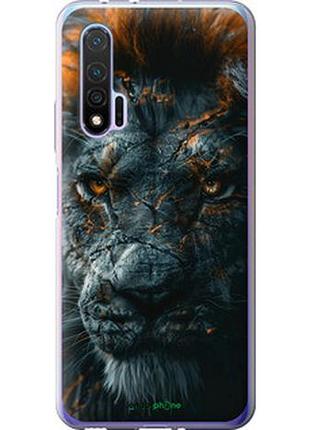 Чехол на huawei nova 6 пламенный лев "6153u-1821-2448"