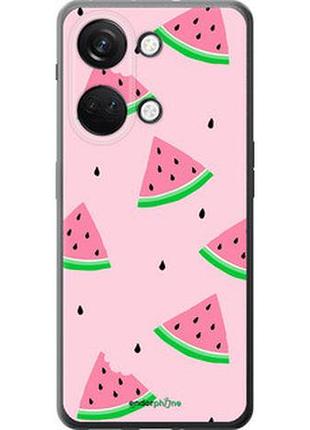 Чехол на oneplus nord 3 розовый арбуз "4314u-3416-2448"