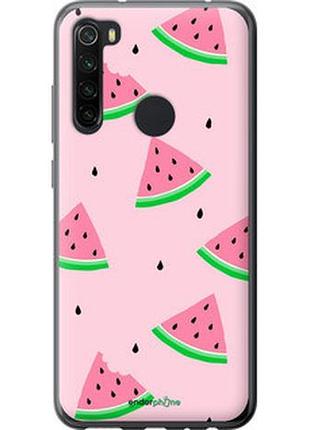 Чехол на xiaomi redmi note 8 розовый арбуз "4314t-1787-2448"