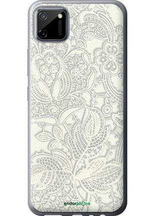 Чехол на realme c11 2020 белое кружево "4383u-2031-2448"
