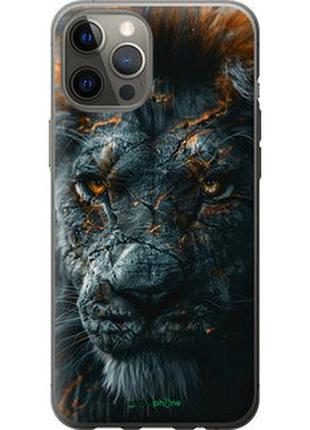 Чохол на iphone 12 pro max пламний лев "6153t-2054-2448"