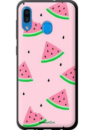 Чохол на samsung galaxy a20 2019 a205f рожевий кавун "4314b-1761-2448"