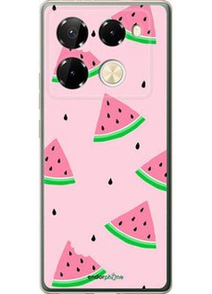 Чехол на infinix note 40 pro 4g розовый арбуз "4314u-3691-2448"