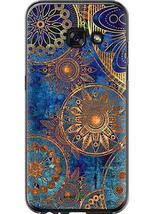 Чехол на samsung galaxy a3 (2017) золотой узор "678t-443-2448"