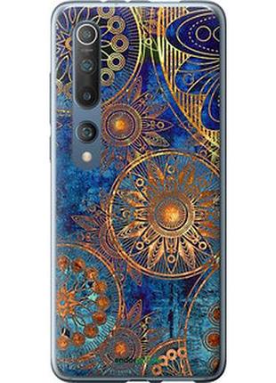 Чехол на xiaomi mi 10 золотой узор "678t-1860-2448"