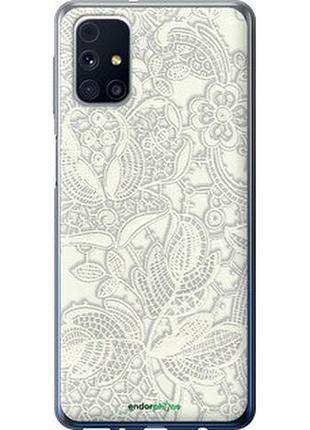 Чехол на samsung galaxy m31s m317f белое кружево "4383t-2055-2448"