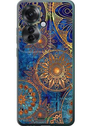Чехол на oppo reno11 f золотой узор "678u-3671-2448"