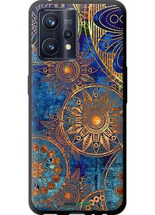 Чехол на realme 9 pro plus золотой узор "678b-2596-2448"