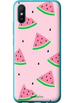 Чехол на xiaomi redmi 9a розовый арбуз "4314u-2034-2448"