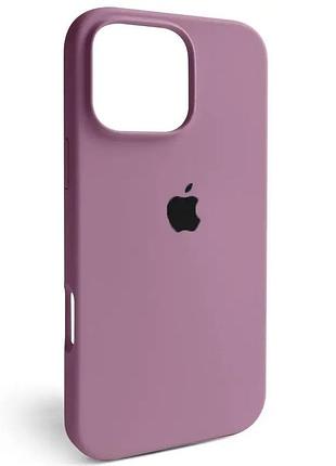 Чохол fiji silicone case для apple iphone 16 pro бампер накладка soft touch з мікрофіброю lilac pride