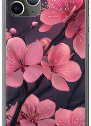 Чехол на iphone 11 pro max пурпурная сакура "6075sp-1723-2448"