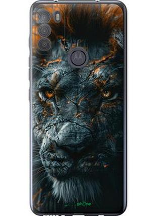 Чехол на motorola g50 пламенный лев "6153u-2354-2448"