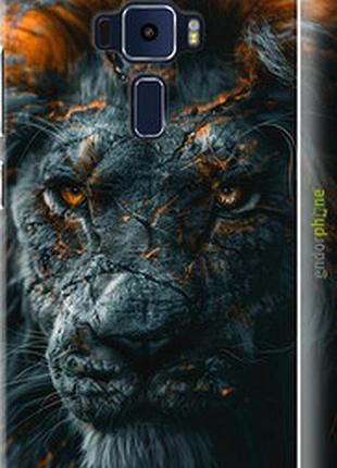 Чехол на asus zenfone 3 ze552kl пламенный лев "6153m-448-2448"