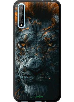 Чехол на huawei p smart s пламенный лев "6153b-1813-2448"