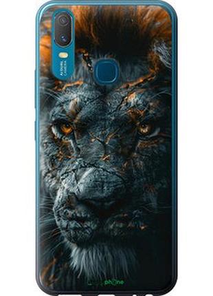 Чехол на vivo y11 пламенный лев "6153u-629-2448"