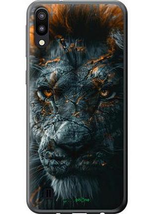 Чехол на samsung galaxy m10 пламенный лев "6153t-1661-2448"