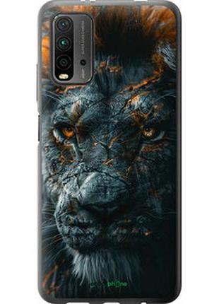 Чохол на xiaomi redmi 9t плам'яний лев "6153t-2257-2448"