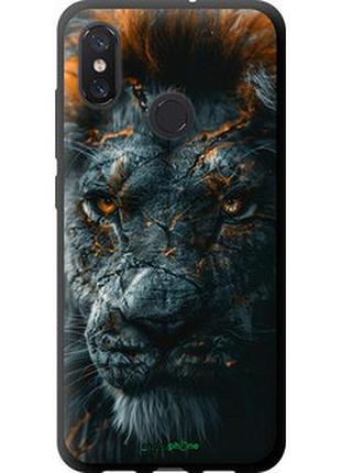 Чехол на xiaomi mi8 пламенный лев "6153b-1499-2448"