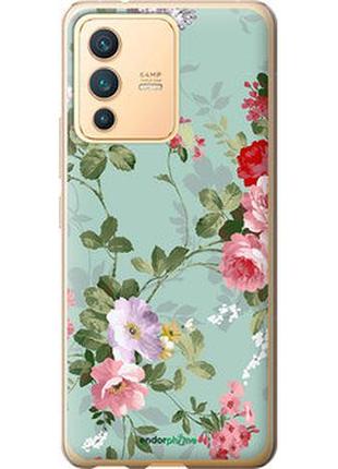 Чохол на vivo v23 квіткові шпалери 2"862u-2642-2448"