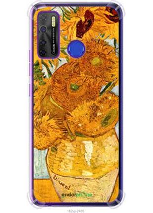 Чохол на tecno camon 15 вінсент ван гог. соняшники "162sp-2405-2448"