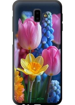 Чехол на samsung galaxy j6 plus 2018 весенние цветы "6058b-1586-2448"