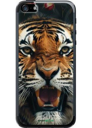 Чехол на iphone 5s тигровое величие "6080t-21-2448"