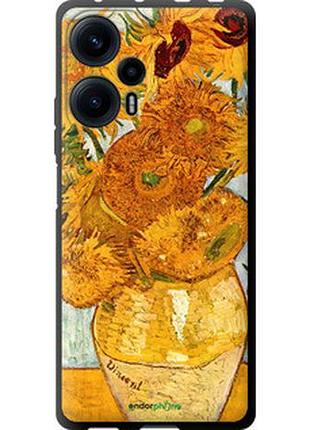Чехол на xiaomi redmi note 12 turbo винсент ван гог. подсолнухи "162b-3025-2448"